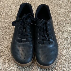 Nobull Black Perorated Leather Trainers